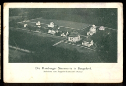 GERMANY - Die Hamburger Sternwarte In Bergedorf  Aufnahme Vom Zeppelin-Luftschiff Hansa / Postcard Circulated - Bergedorf