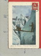 CARTOLINA VG SVIZZERA - Glacier Des Bossons - Traversee D'une Crevasse - 9 X 14 - 1917 - Avers