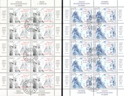 Vatican 2012 Mi# 1748-1752 Kleinbogen Used - Set Of 5 Sheets Of 10 (2 X 5) - Pope's Travels In 2011 - Gebruikt