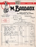 TORREFACTION DE CAFES AZEL - DENREE COLONIALES - M. BAUDAUX - COUVIN - CHIMAY - 19 AOUT 1967. - Alimentaire