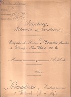 77 VILLENOY (14 Rue Thiers) - Mémoire Des Travaux De Peinture Chez Mme Vve Charles BOURETTE - 1914 - (Meaux, FRÉMAUDEAU) - Villenoy