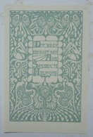 Ex-libris Illustré Fin XIXème - AUG. SASSEN TE HELMOND - Bookplates