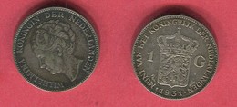 1 GULDEN    (km  161) TB+ 12 - 1795-1814 : Napoleonic And French Protectorate/Domination