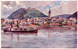 ERSTE K. K. DONAU-DAMPFSCHIFFAHRTS-GESELLSCHAFT / D.D.S.G. - SHIP On DANUBE At HAINBURG ~ 1910 (ae150) - Hainburg