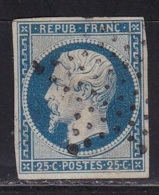 France N°10 (Napoleon 25c. Bleu) - 1852 Louis-Napoleon