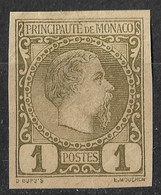 Monaco 1885 1C Charles III Bande Journal/ Postal Stationery Cut. - Briefe U. Dokumente