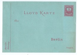 3304 - Entier Carte Postal Postale Vierge LLOYD KARTE BERLIN TREPPEN Curiosité Curiosity - Private & Local Mails