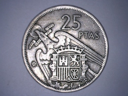 ESPAGNE 25 PESETAS 1957 ETOILE 58 - 25 Pesetas