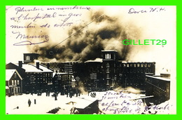 DOVER, NH - FEU AU MOULIN DE COTON - TRAVEL IN 1907 - UNDIVIDED BACK - - Dover