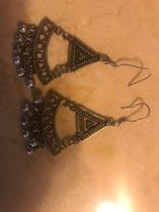 Orecchini Indiani In Argento 900 Con Campanelli Idea Regalo - Aretes