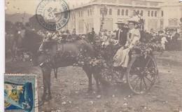 13 / MARSEILLE / EXPOSITION ELECTRICITE 1908 / RARE CARTE PHOTO AVEC VIGNETTE - Electrical Trade Shows And Other