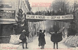 64-EAUX-BONNES- COUCOURS INTERNATIONAL DE SCKIS, 15 ET 16 FEVRIER 1908 - Eaux Bonnes