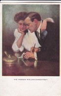 AK Künstlerkarte Clarence Underwood - Wie Werden Wir Uns Einrichten - Liebespaar - 1919 (47778) - Underwood, Clarence F.