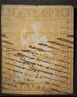 SWITzERLAND 1854/55 - Canceled - Sc# 23 - 20r - Used Stamps