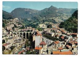 CP ST SAINT CLAUDE, VUE AERIENNE, LA PLACE DU 9 AVRIL 1944, LE PONT DE PIERRE ET LA VALLEE DE LA BIENNE, JURA 39 - Saint Claude