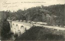 - Creuse -ref-A357- Dun Le Palleteau Environs - Pont De L Enfer - Convoi Attelages Chevaux - Ponts - Carte Bon Etat - - Dun Le Palestel