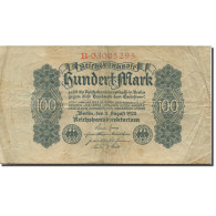 Billet, Allemagne, 100 Mark, 1922, 1922-08-04, KM:75, TTB - 100 Mark