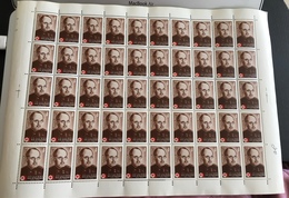USSR Russia 1976 Sheet 100th Birth Anni N. Burdenko Portrait Academician Neurologist Red Cross Health Stamps MNH Mi 4471 - Full Sheets