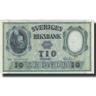 Billet, Suède, 10 Kronor, 1957, 1957, KM:43e, TB - Suecia