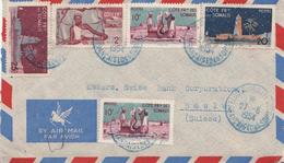 826 - Busta Senza Testo - PAR AVION - Del 1954 Da Djibouti (Somalia Francese) A Basle (Suisse) - Storia Postale