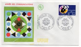 1983--FDC----Année Mondiale De La Communications....cachet  PARIS--75......à Saisir - 1980-1989