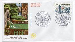 1983--FDC-- Brantôme--24--Fontaine Médicis Et La Statue De Brantôme........cachet  Brantôme--24......à Saisir - 1980-1989