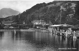 ALPNACHSTAD → Schiffanlegestelle Mit Hotel Pilatus, Fotokarte Ca.1945 - Alpnach