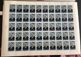USSR Russia 1976 Sheet 100th Birth Anniv S. Nametkin Organic Chemist Chemistry People Sciences Stamps MNH Edge Damaged - Full Sheets