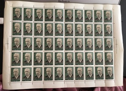USSR Russia 1976 Sheet 100th Birth Anniv I.A. Dzhavakhishvili Georgian Historian Academician People Stamps Edge Damaged - Full Sheets