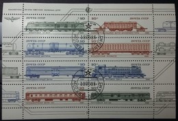 Union Soviétique Wagon-citerne Locomotive électrique 1985 Bloque 1 Jour Neuf** MNH - Full Sheets