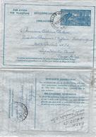 Belgium 1950 Brussels Metallurgy Industry Aerogramme To Congo Belge - Luchtpostbladen