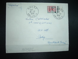 LETTRE Pour La GUINEE TP MARIANNE A LA NEF 25F Surch. FREJUS +5F OBL.16-12 1959 PARIS RP PHILATELIE - 1959-1960 Marianne à La Nef