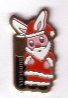 R274  Pin's Rabbit PÈRE NOEL LAPIN DURACELL 1 Achat Immédiat - Noël