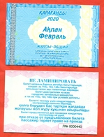 Kazakhstan 2020. City Karaganda. Monthly Bus Ticket For February. Plastic. - Monde
