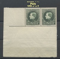 290 Paris. Jolie Paire Sans Charnière. Postfris. Cote 370-euros X 2 = 740,-€ - 1929-1941 Grande Montenez