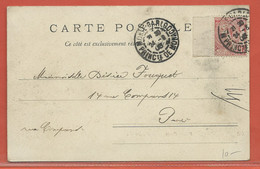 MONACO CARTE POSTALE AFFRANCHIE DE 1905 POUR PARIS FRANCE - Lettres & Documents