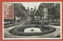 MONACO CARTE POSTALE AFFRANCHIE DE 1939 POUR MIRCIMONT FRANCE - Briefe U. Dokumente