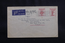 NOUVELLE ZÉLANDE - Enveloppe Pour Les Etats Unis En 1948, Affranchissement Mécanique - L 55243 - Covers & Documents