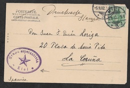 1902 Dt.Reich - 5Pf - GRUPO ESPERANTISTA KIEL N. SPANIEN - ESPERANTO Selten - Storia Postale