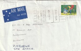 Australia Cover Zimbabwe - 1989 - International Mail Centre Melbourne Sports Golf - Storia Postale