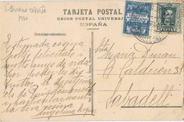 36045. Postal SAN QUIRZE SAFAJA (barcelona) 1930. Sello Recargo Exposicion - Barcelona