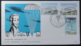 FDC Enveloppe Officielle Du Club National De Parachutisme Timbres 1136/1138 - 1951-1960