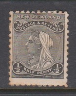 New Zealand SG 194 1895 Half Penny Black,mint Hinged - Nuovi