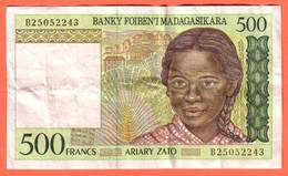 MADAGASCAR - 500 Francs / 100 Ariary  De 1994 - Pick 75 - Madagaskar