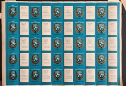 USSR Russia 1975 Sheet European Security Co-operation Conference Peace Organizations Stamps MNH Mi 4390 Edge Damaged - Full Sheets