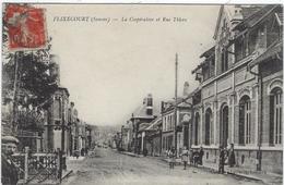 80 Flixecourt La Cooperative Et Rue Thiers - Flixecourt