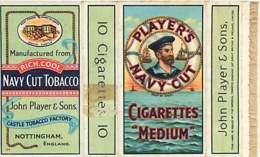 120320A - CIGARETTE EMBALLAGE - PLAYERS NAVY CUT CIGARETTES MEDIUM - Marin Bouée Tobacco - Autres & Non Classés