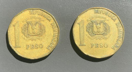 REPUBBLICA DOMINICANA - 1992 - 2 Monete Da 1 PESO - Autres – Amérique