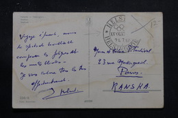 FINLANDE - Oblitération Jeux Olympiques De Helsinki En 1952 Sur Carte Postale ( Stade) , Timbre Disparu  - L 55893 - Lettres & Documents