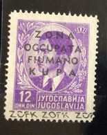 ZONA OCCUPATA FIUMANO KUPA -  12 Din Nuovo - Occ. Yougoslave: Littoral Slovène